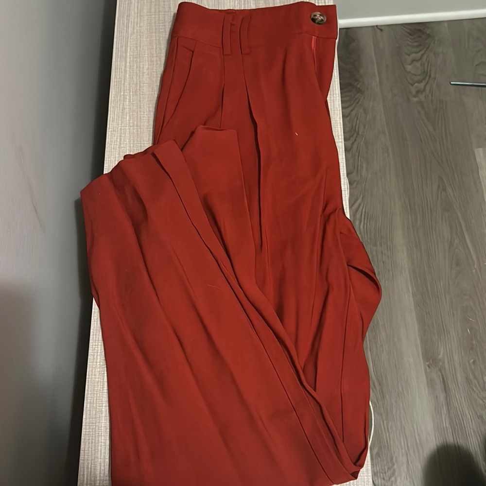 Lulus Deep Red Office Pants